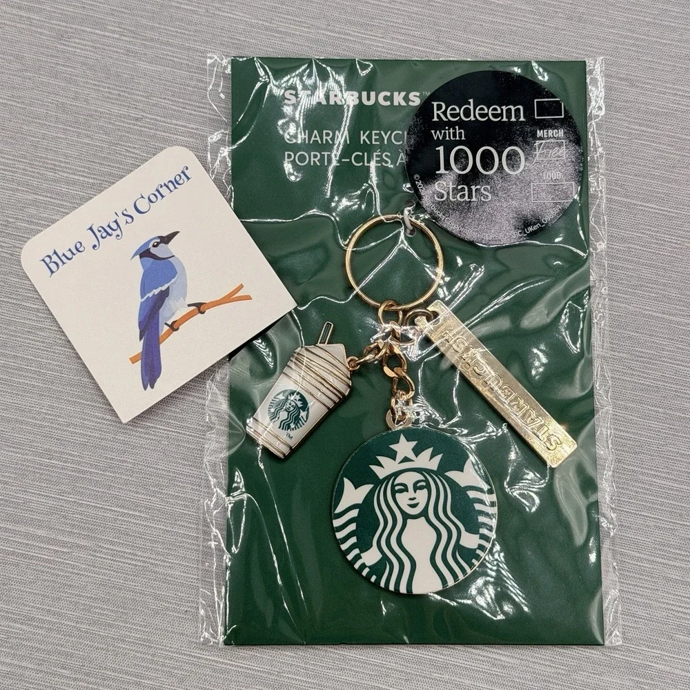 Starbucks Keychain Bag Charm Siren Logo Coffee Cup Enamel Europe Release 2026